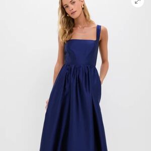 Tuckernuck Navy Blue Midi Dress
